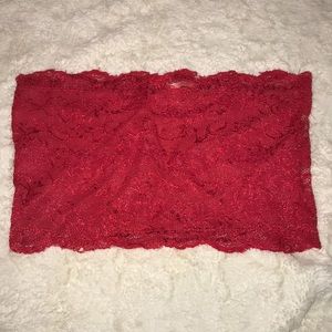 red lacey bando